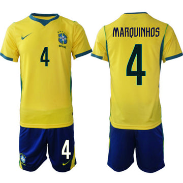 National Football Team Brazil National Team yellow Home jersey