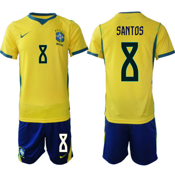 National Football Team Brazil National Team yellow Home jersey