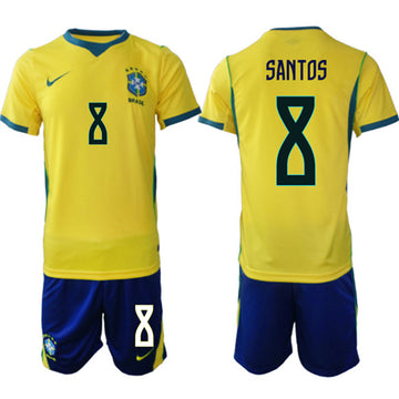 National Football Team Brazil National Team yellow Home jersey
