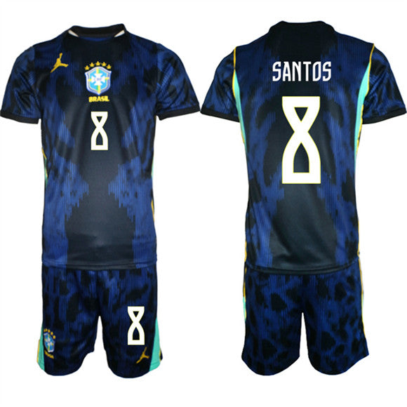 National Football Team Brazil National Team navy Away jersey