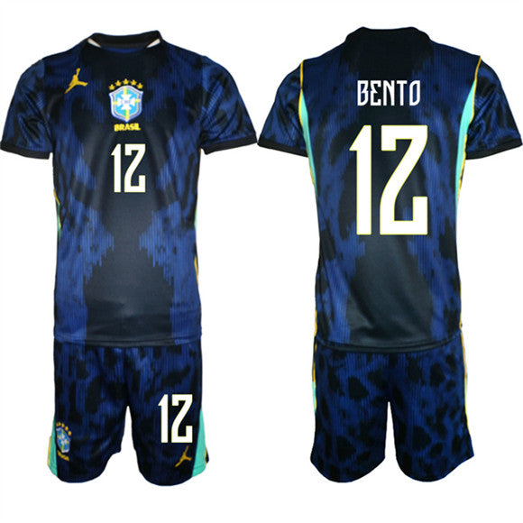 National Football Team Brazil National Team navy Away jersey