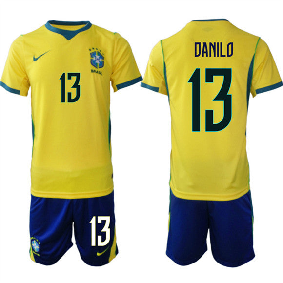 National Football Team Brazil National Team yellow Home jersey