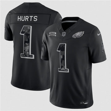 Jalen Hurts Philadelphia Eagles black Salute To Service jersey