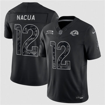 Puka Nacua Los Angeles Rams black Salute To Service jersey