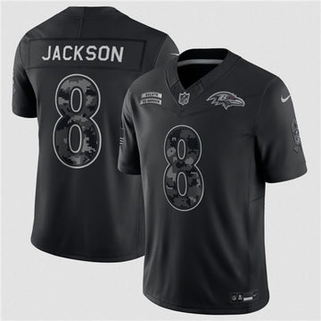 Lamar Jackson Baltimore Ravens black Salute To Service jersey