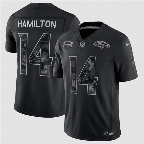 Kyle Hamilton Baltimore Ravens black Salute To Service jersey