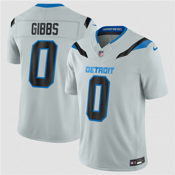 Jahmyr Gibbs Detroit Lions silver Limited jersey