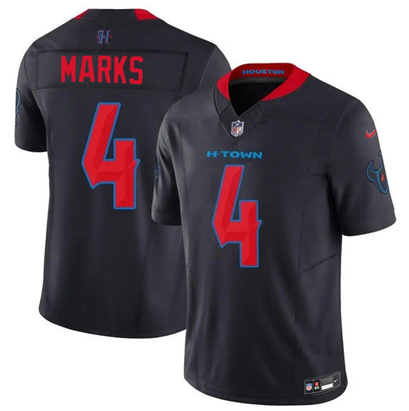 Woody Marks Houston Texans navy Vapor jersey