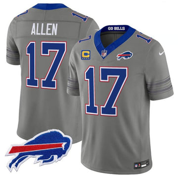 Josh Allen Buffalo Bills gray Vapor jersey