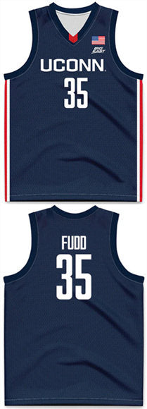 Azzi Fudd UConn Huskies navy jersey