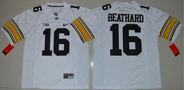 C J Beathard Iowa Hawkeyes white jersey