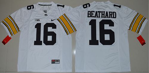 C J Beathard Iowa Hawkeyes white jersey