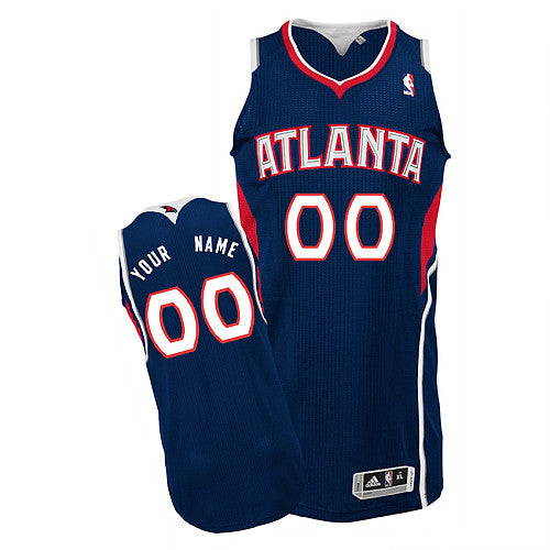 Custom Atlanta Hawks blue Authentic jersey