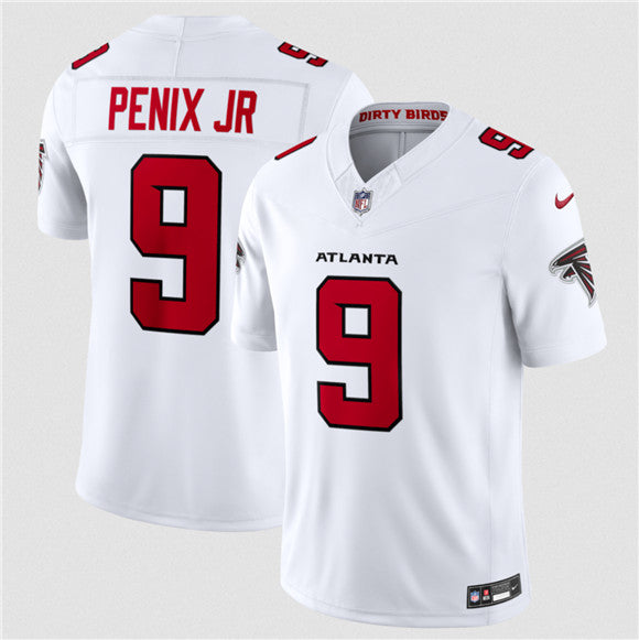 Michael Penix Jr Atlanta Falcons white Vapor jersey