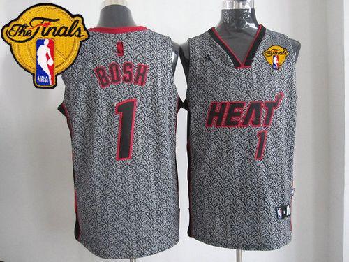Chris Bosh Miami Heat grey Fashion Static jersey