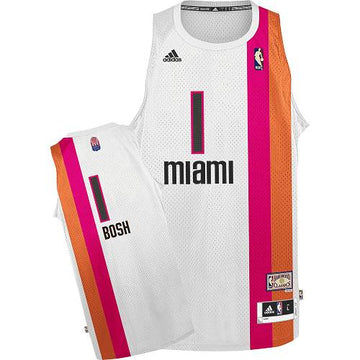 Chris Bosh Miami Heat white Classic jersey