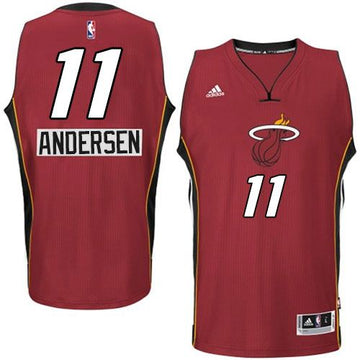 Chris Andersen Miami Heat red jersey