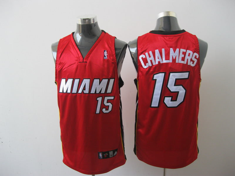 Mario Chalmers Miami Heat red jersey