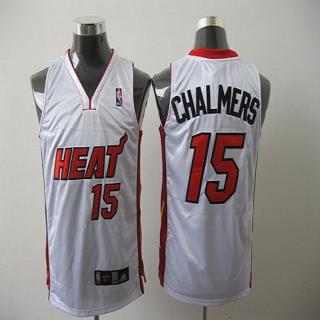 Mario Chalmers Miami Heat white jersey