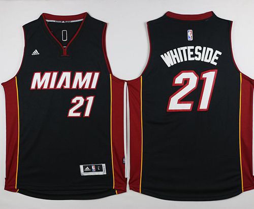 Hassan Whiteside Miami Heat black jersey