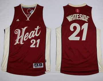 Hassan Whiteside Miami Heat red jersey