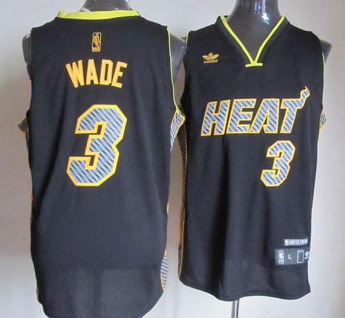 Dwyane Wade Miami Heat black Fashion jersey