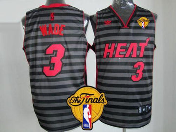 Dwyane Wade Miami Heat black-grey jersey