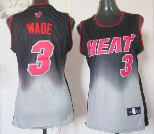 Dwyane Wade Miami Heat black-grey Fashion jersey