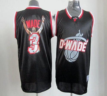 Dwyane Wade Miami Heat black Fashion jersey