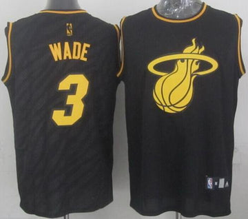 Dwyane Wade Miami Heat black Fashion jersey