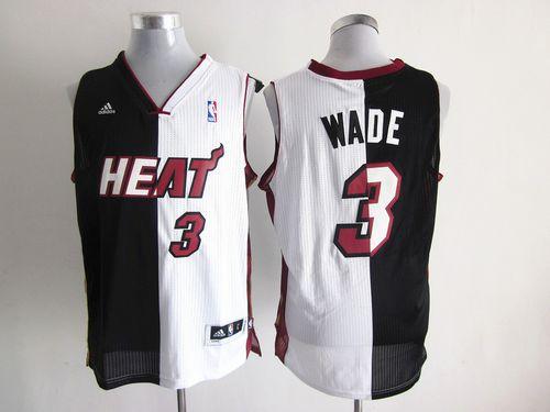 Dwyane Wade Miami Heat black-white Fashion jersey