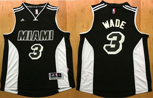 Dwyane Wade Miami Heat black-white jersey