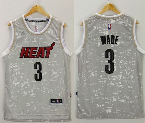 Dwyane Wade Miami Heat grey jersey