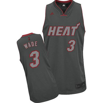 Dwyane Wade Miami Heat grey Fashion jersey