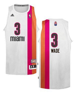 Dwyane Wade Miami Heat white Classic jersey