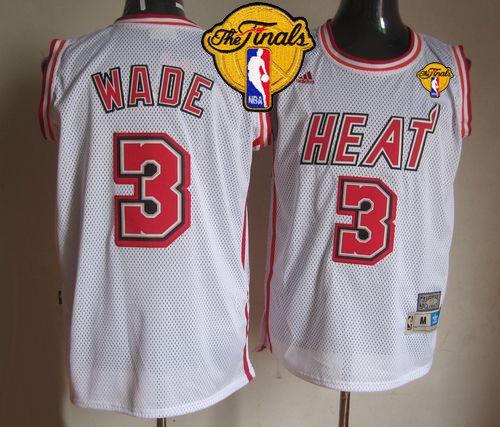 Dwyane Wade Miami Heat white Throwback jersey
