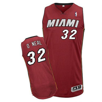 Shaquille O'Neal Miami Heat red Throwback jersey