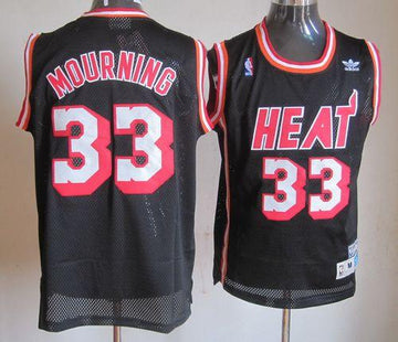 Mourning Miami Heat black Throwback jersey