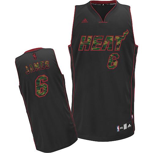 LeBron James Miami Heat black Fashion jersey