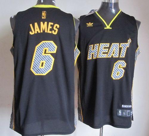 LeBron James Miami Heat black Fashion jersey