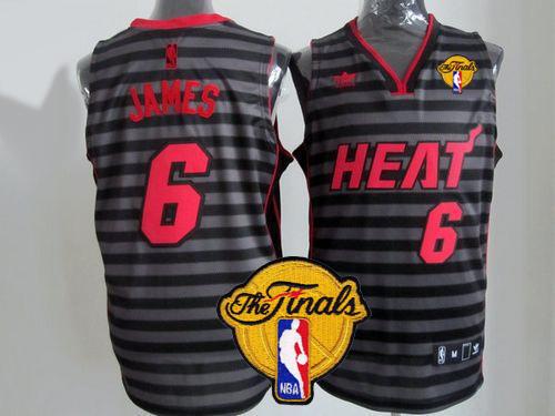 LeBron James Miami Heat black-grey jersey