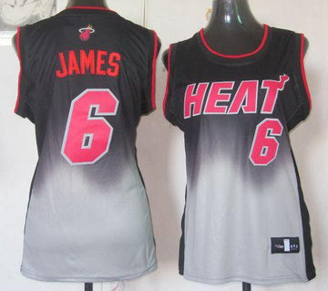 LeBron James Miami Heat black-grey Fashion jersey