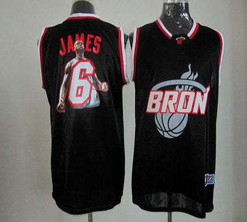 LeBron James Miami Heat black Fashion jersey