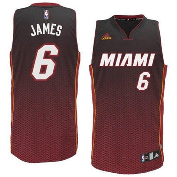 LeBron James Miami Heat black Fashion jersey