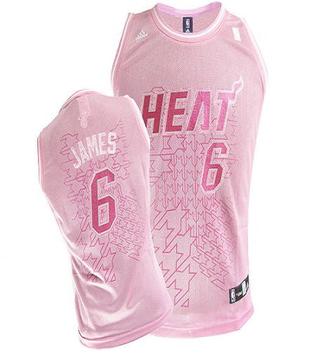 LeBron James Miami Heat pink Fashion jersey