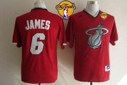LeBron James Miami Heat red jersey