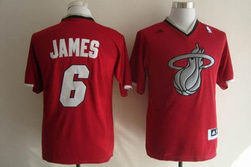 LeBron James Miami Heat red jersey