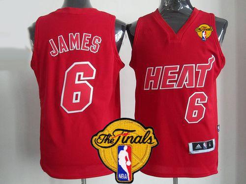 LeBron James Miami Heat red Fashion jersey