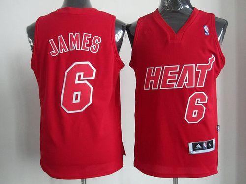LeBron James Miami Heat red Fashion jersey