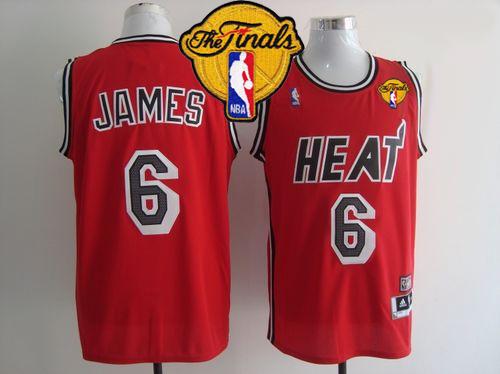 LeBron James Miami Heat red jersey